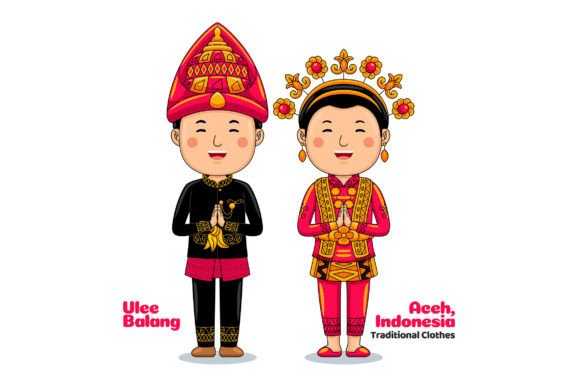 Aceh Traditional Clothes Welcome 02: A Creative Resource