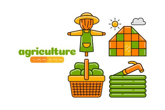 Agriculture Vector Pack 02: Your Creative Toolkit for Farming Imagery