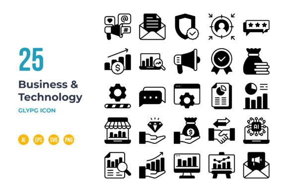 Business and Technology Icon in Glyph: A Designer’s Swiss Army Knife