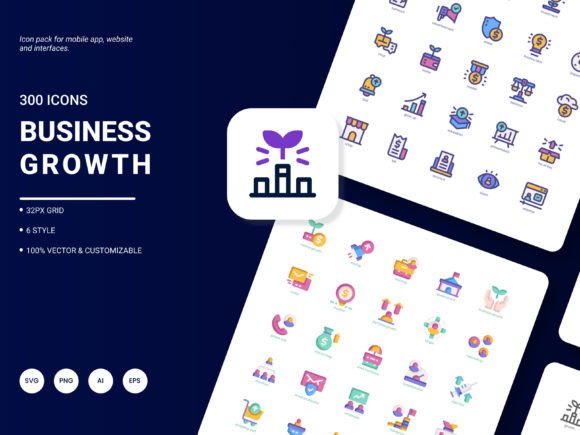 The Business Growth Icon Pack: A Modern Toolkit for Visual Communication