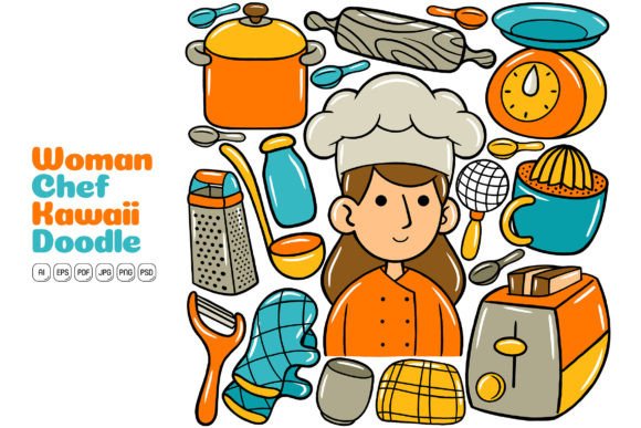 The Kawaii Chef: How Cute Doodle Illustrations Transform Visual Content