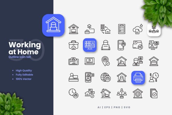 The Rise of Visual Communication: Why Working at Home Icons Are Essential Today
